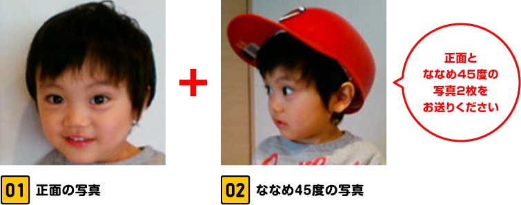 写真をアップロードしてご注文してください(例)